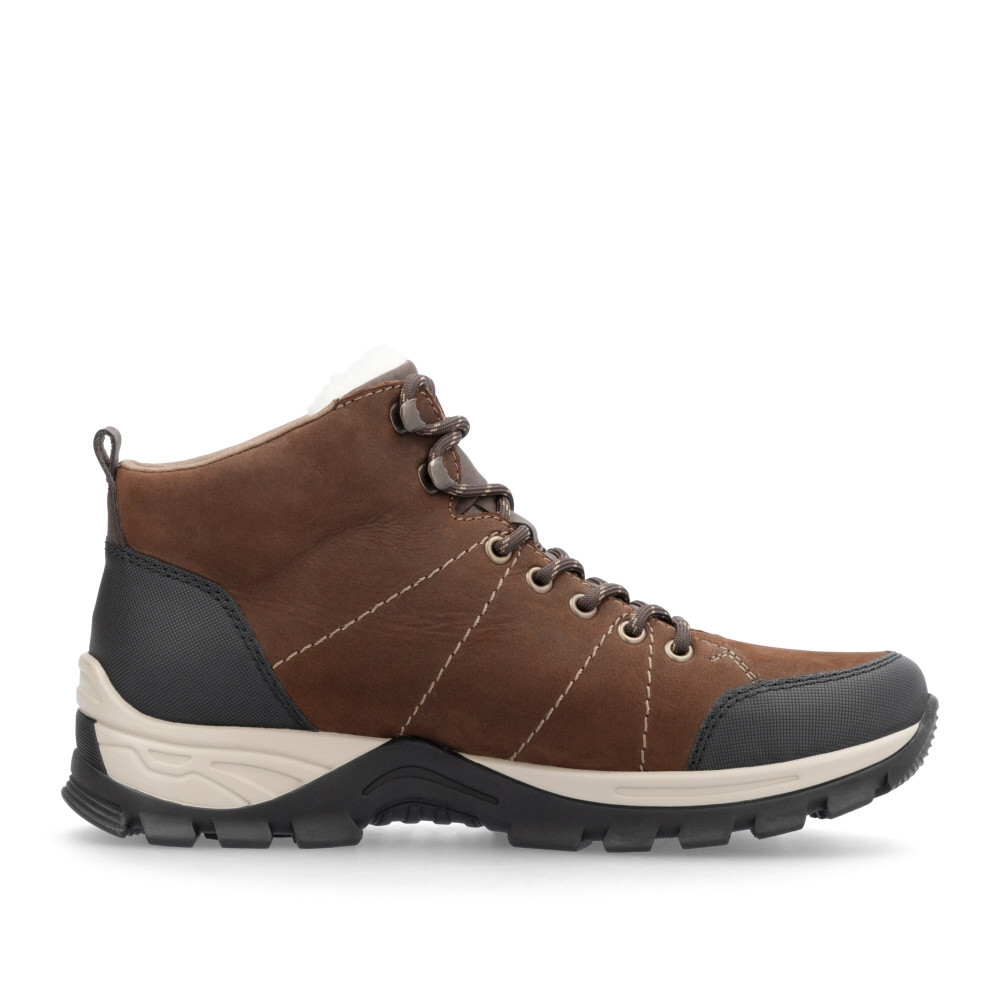 detail Pánská kotníková obuv RIEKER F6814-22 hnědá W5