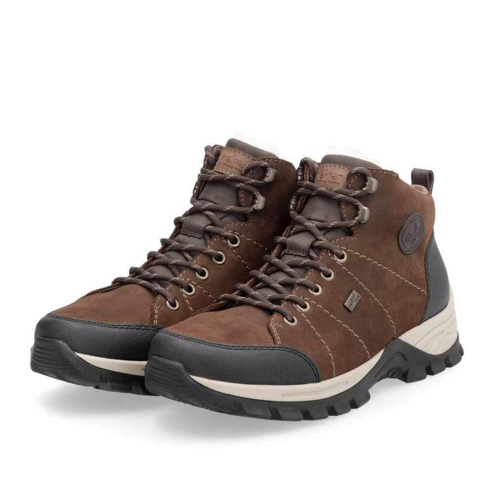 detail Pánská kotníková obuv RIEKER F6814-22 hnědá W5