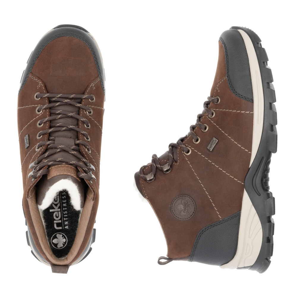detail Pánská kotníková obuv RIEKER F6814-22 hnědá W5