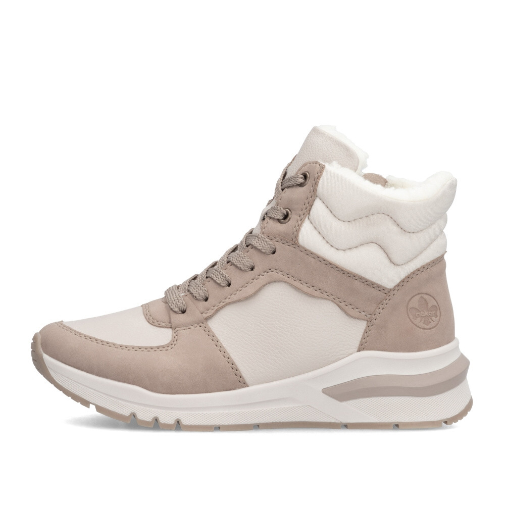 detail Dámská kotníková obuv RIEKER M6617-60 béžová W4