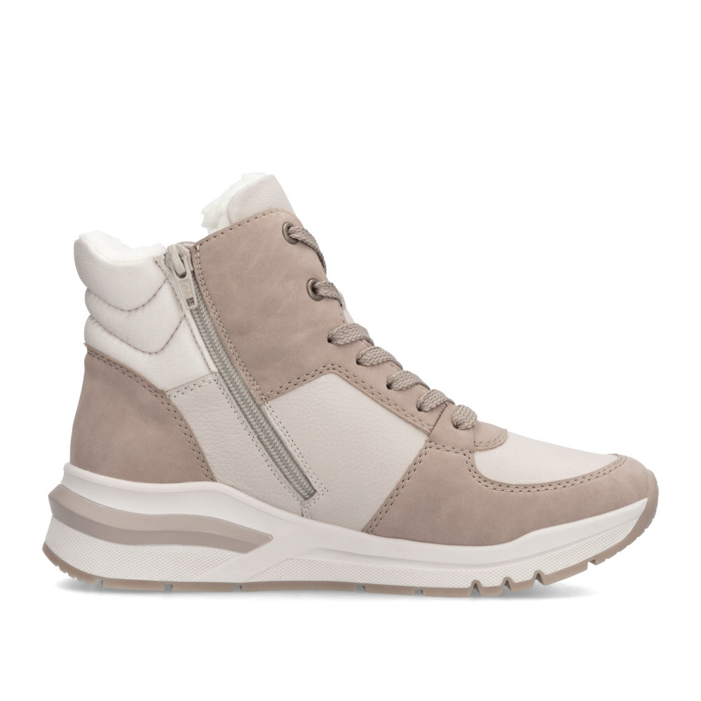 detail Dámská kotníková obuv RIEKER M6617-60 béžová W4