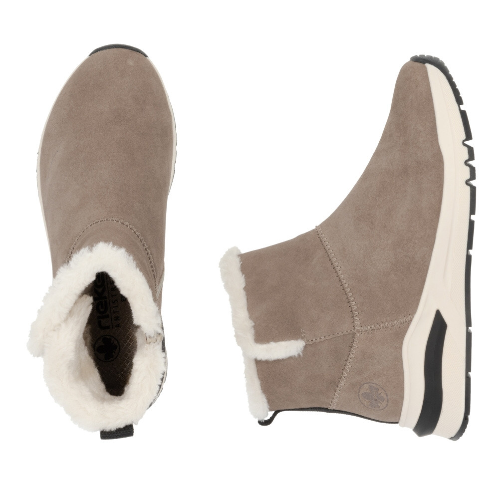 detail Dámská kotníková obuv RIEKER M6658-64 béžová W4