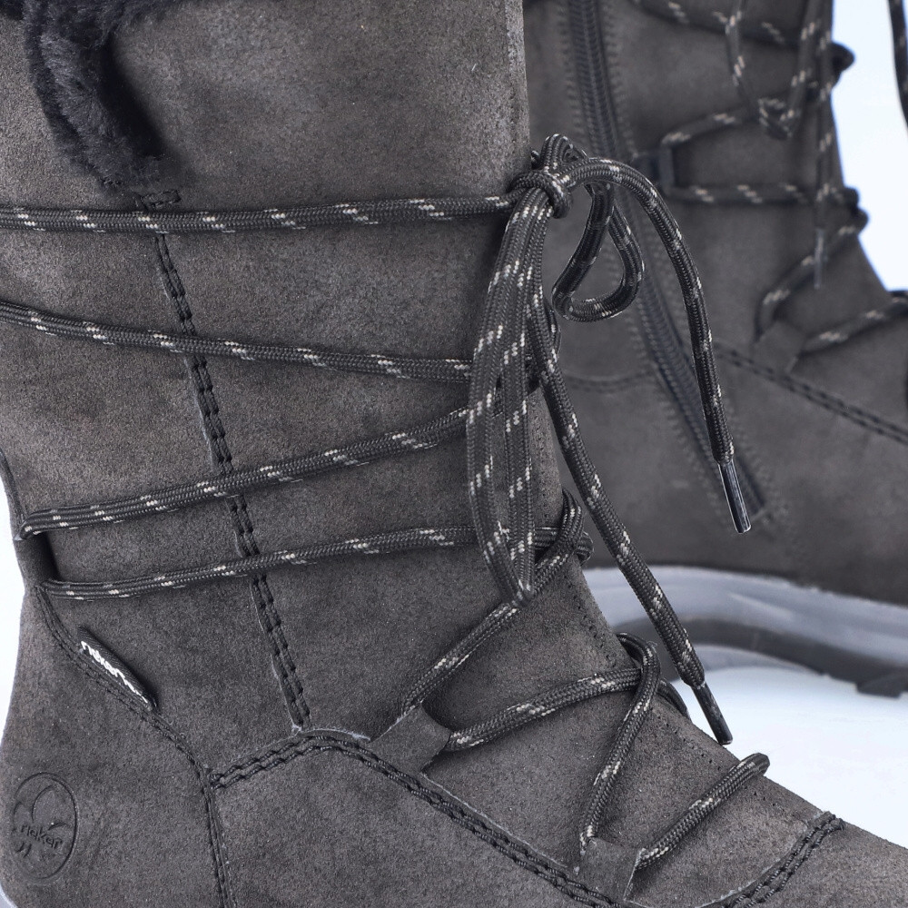 detail Dámské kozačky RIEKER M9684-45 šedá W4