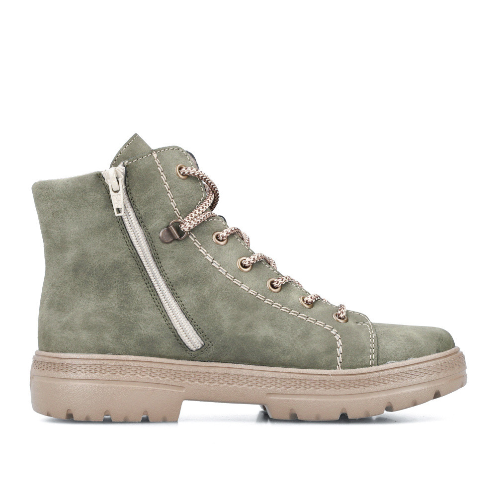 detail Dámska členková obuv RIEKER N0030-54 zelená W4