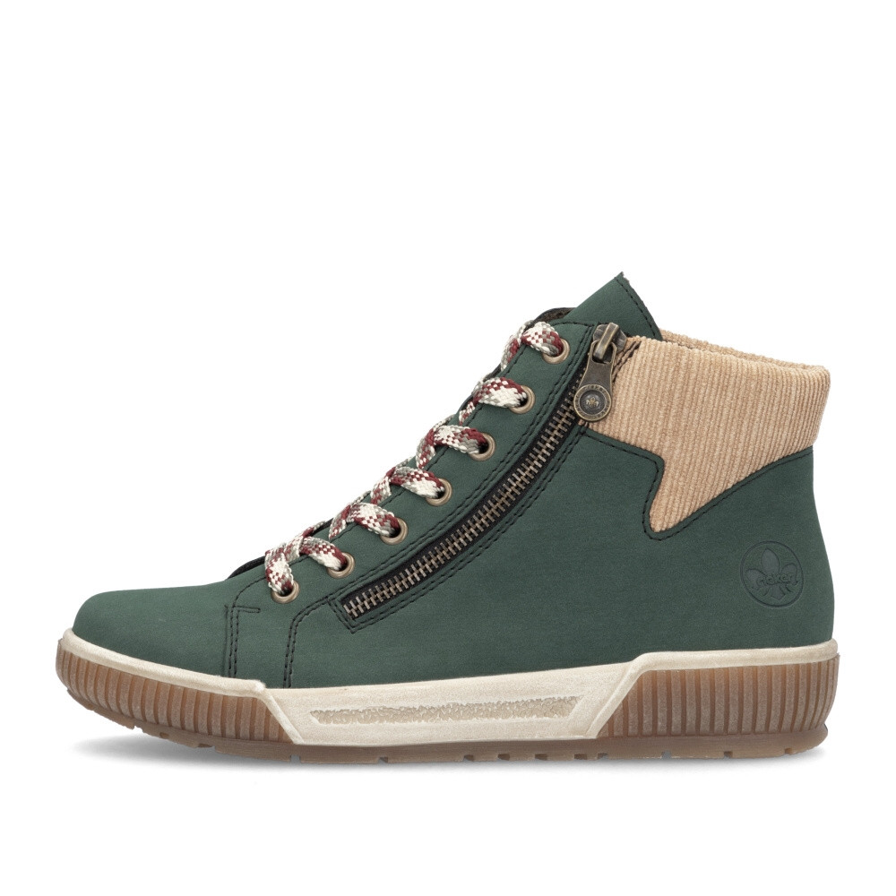 detail Dámská kotníková obuv RIEKER N0709-54 zelená W4