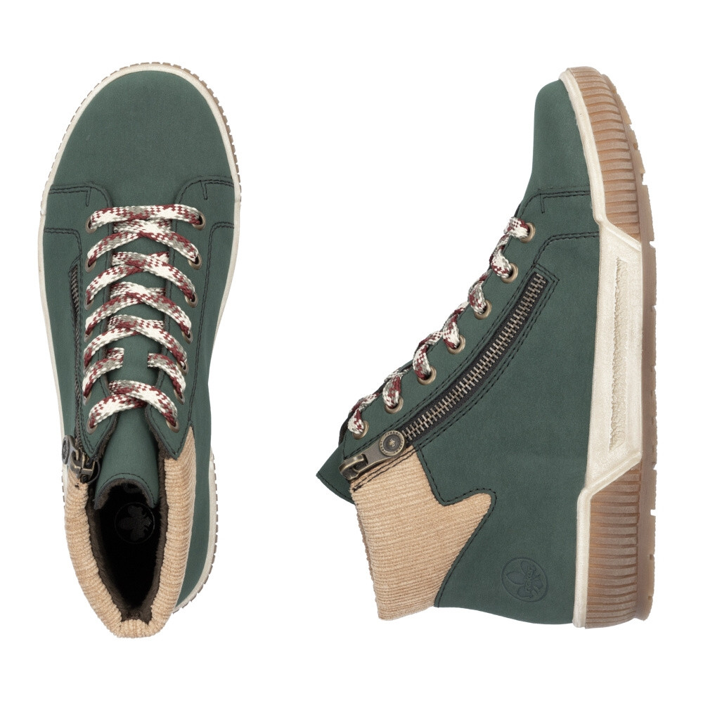 detail Dámská kotníková obuv RIEKER N0709-54 zelená W4