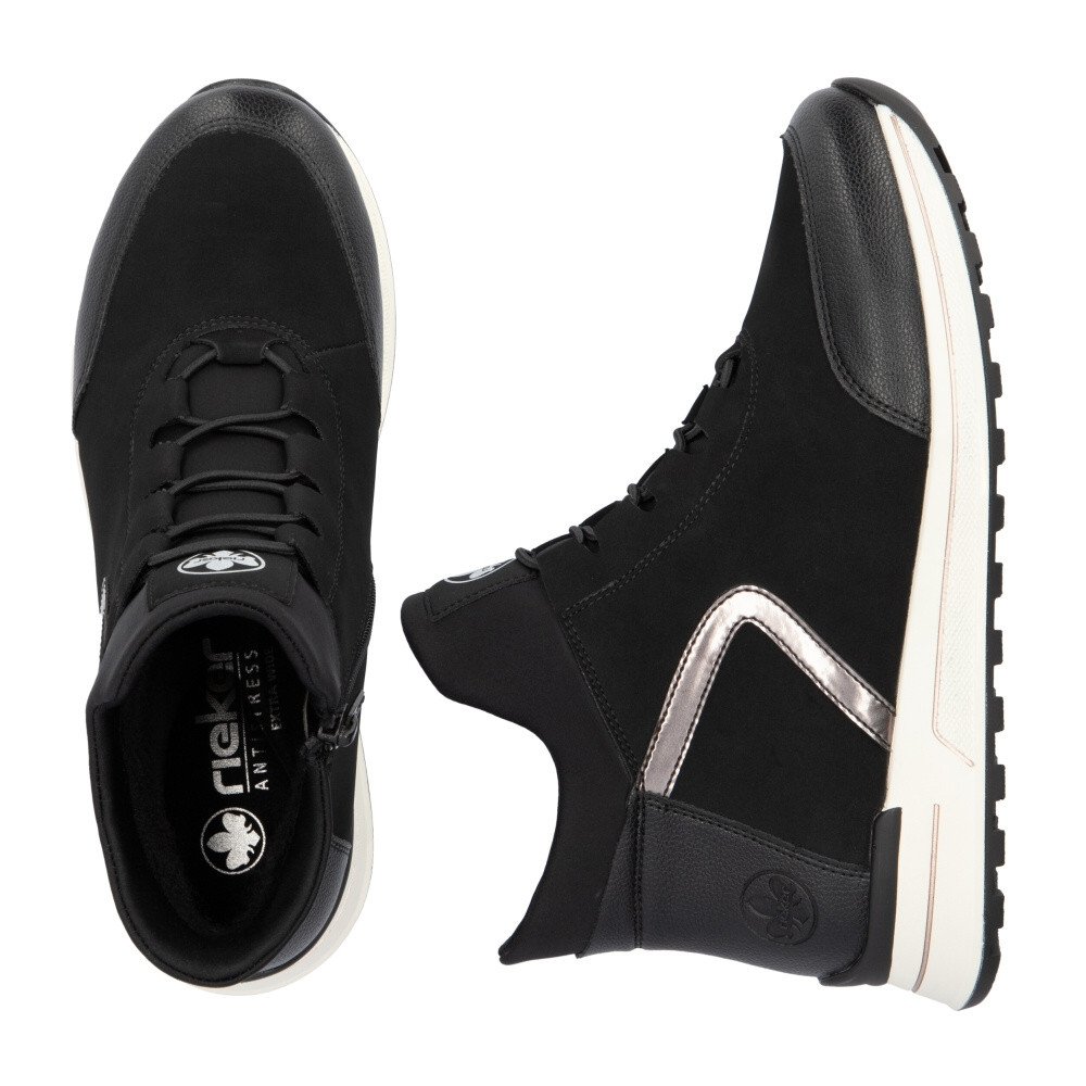 detail Dámská kotníková obuv RIEKER N1450-00 černá W4