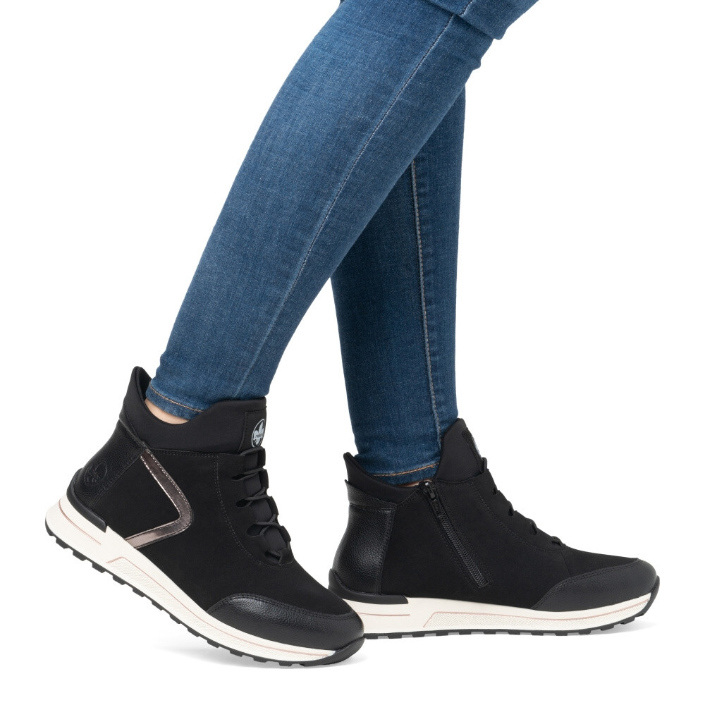 detail Dámská kotníková obuv RIEKER N1450-00 černá W4