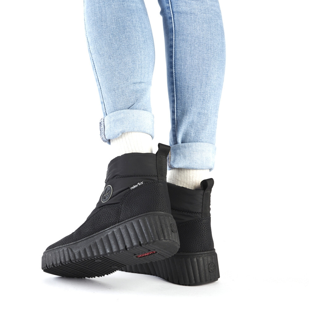 detail Dámská kotníková obuv RIEKER N2550-00 černá W4