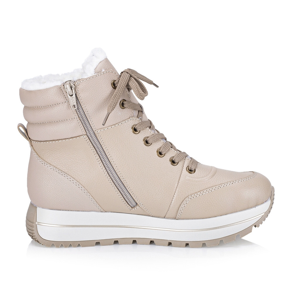 detail Dámská kotníková obuv RIEKER N4006-60 béžová W4