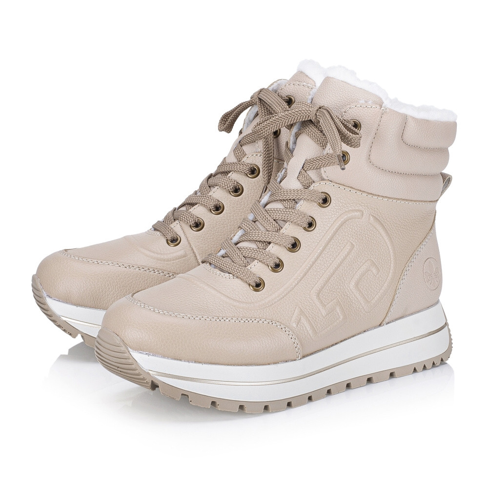 detail Dámská kotníková obuv RIEKER N4006-60 béžová W4