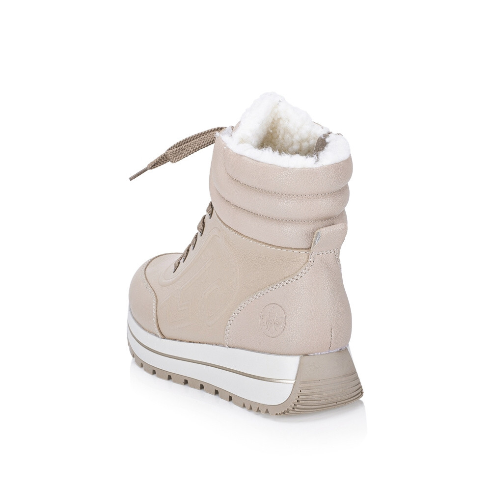 detail Dámská kotníková obuv RIEKER N4006-60 béžová W4