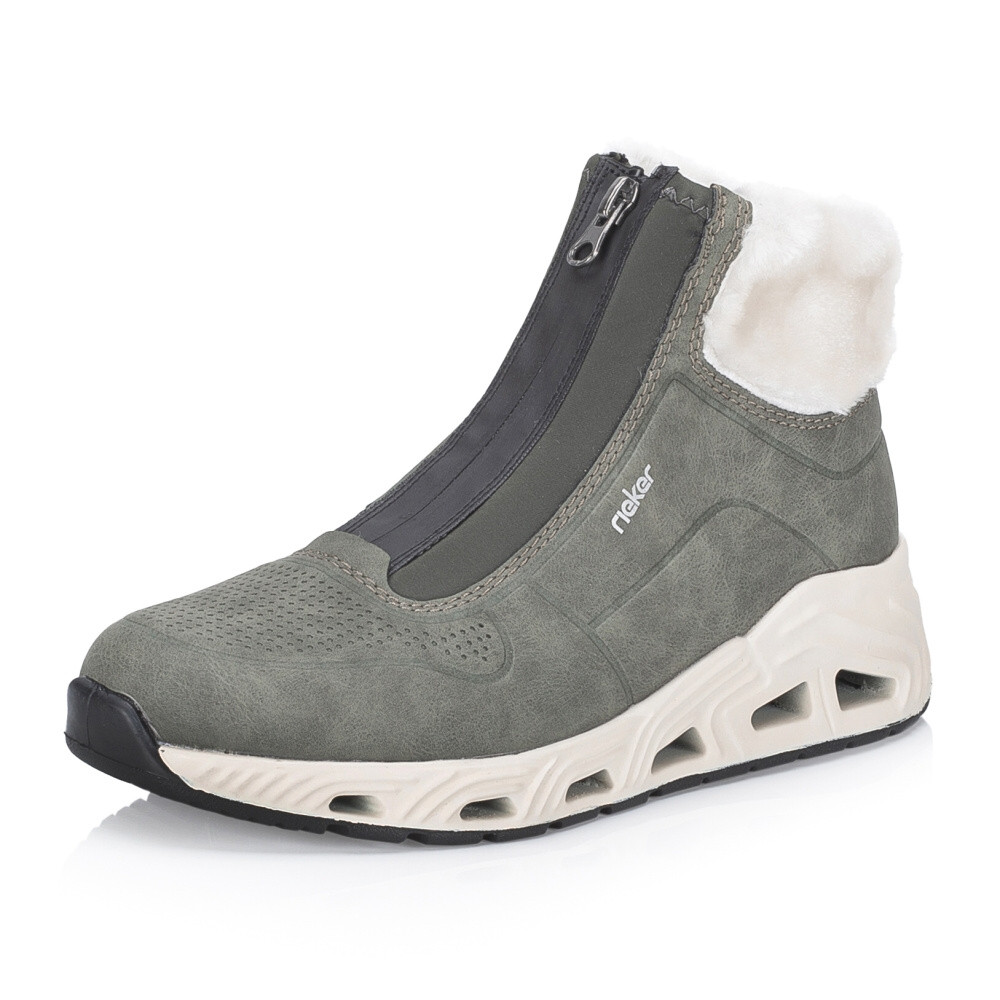 detail Dámská kotníková obuv RIEKER N5271-52 zelená W4