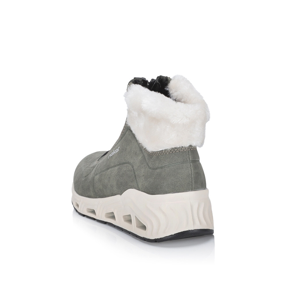 detail Dámská kotníková obuv RIEKER N5271-52 zelená W4