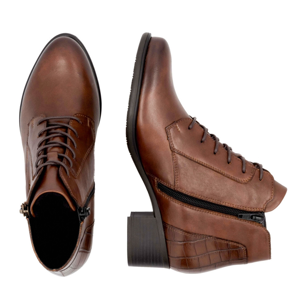 detail Dámská kotníková obuv REMONTE R5187-22 hnědá W4