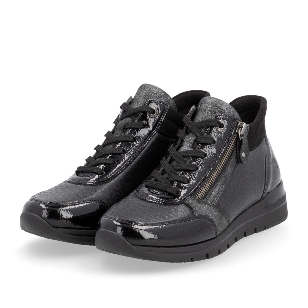 detail Dámská kotníková obuv REMONTE R6772-03 černá W4