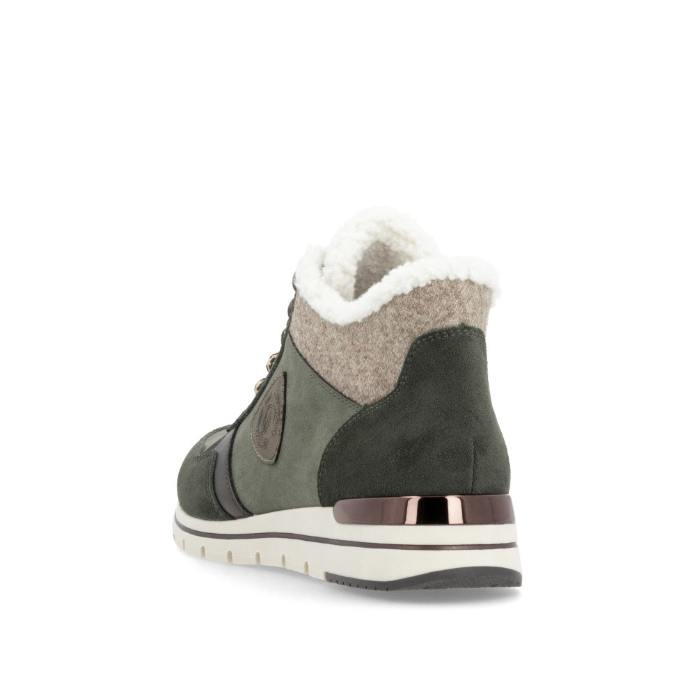 detail Dámská kotníková obuv REMONTE R6774-54 zelená W4
