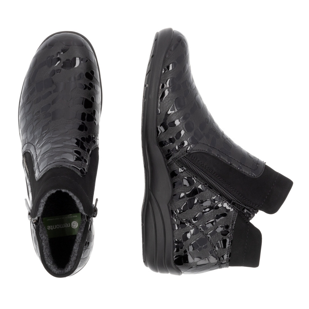 detail Dámska členková obuv REMONTE R7677-03 čierna W4