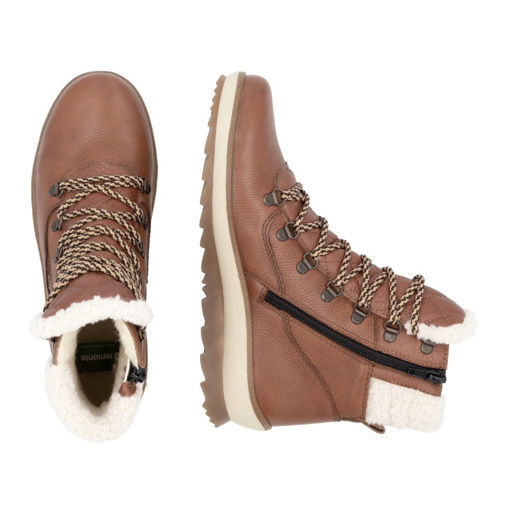 detail Dámská kotníková obuv REMONTE R8485-24 hnědá W4