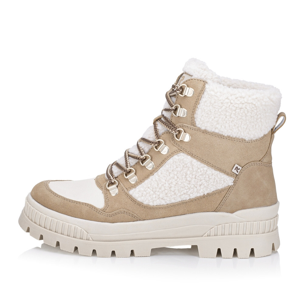 detail Dámská kotníková obuv RIEKER W2173-62 béžová W4