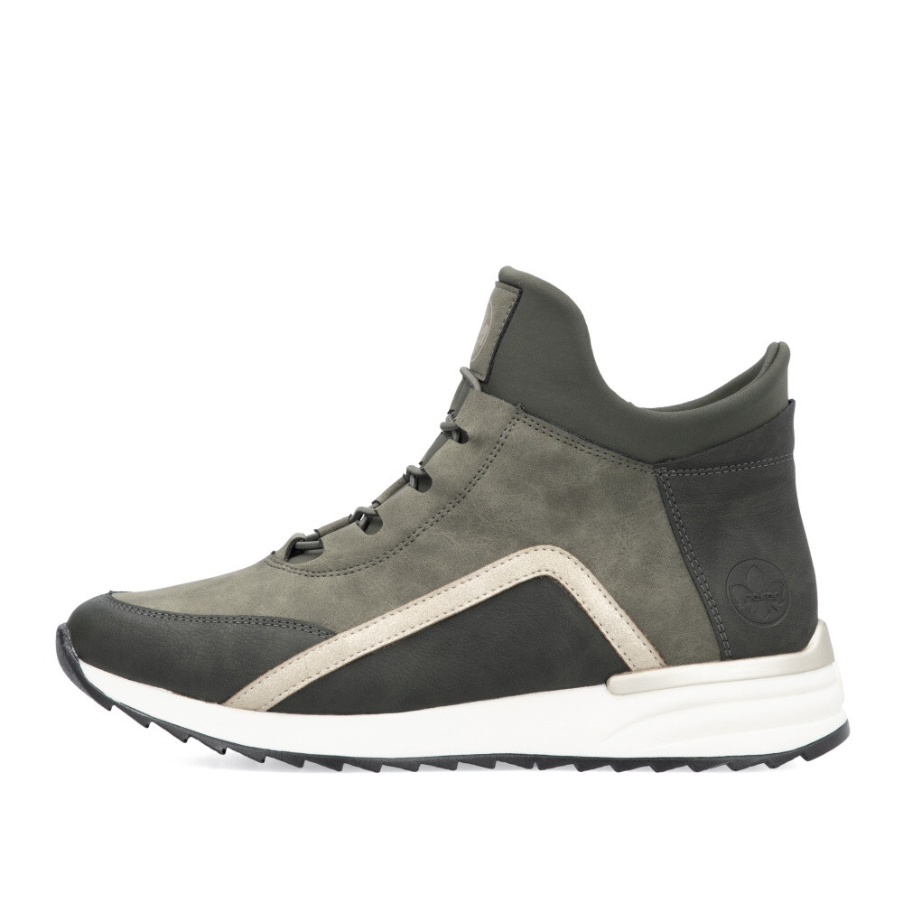 detail Dámská kotníková obuv RIEKER X8083-54 zelená W4