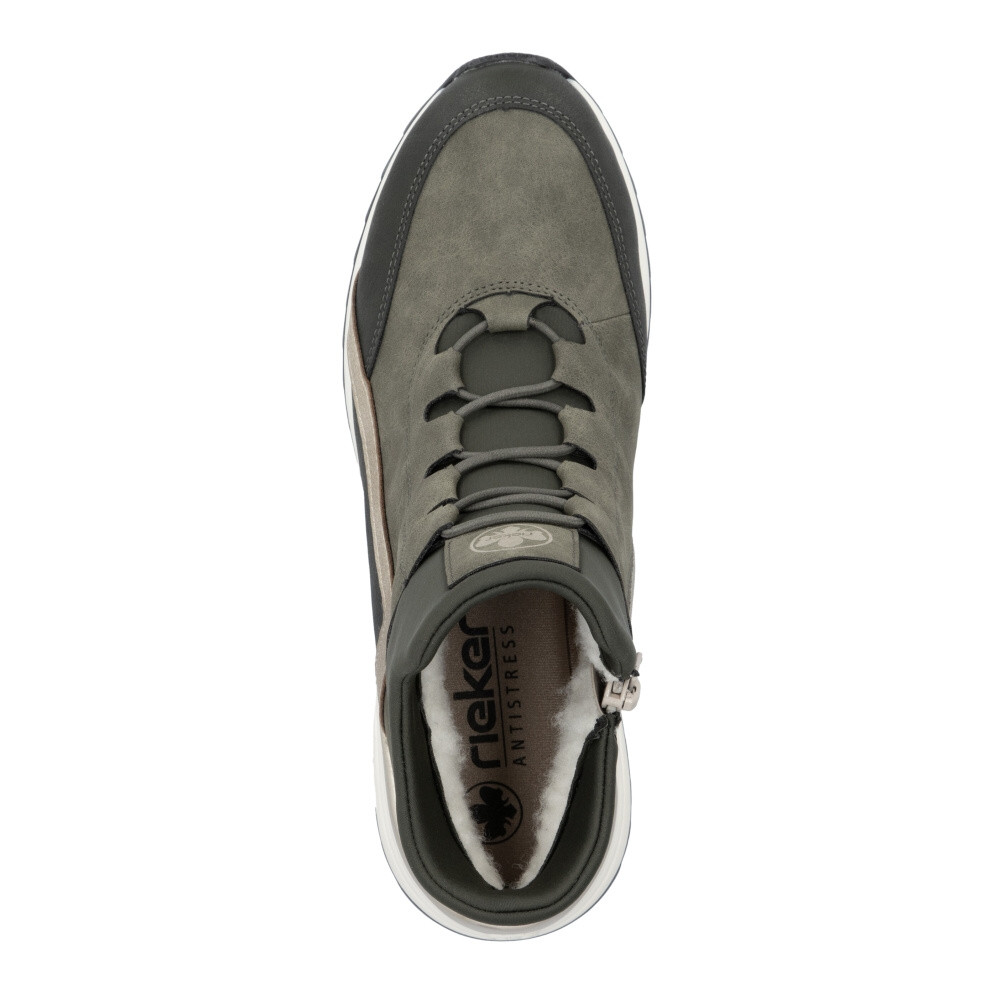 detail Dámská kotníková obuv RIEKER X8083-54 zelená W4