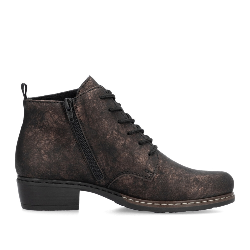 detail Dámska členková obuv RIEKER Y0830-90 čierna W4