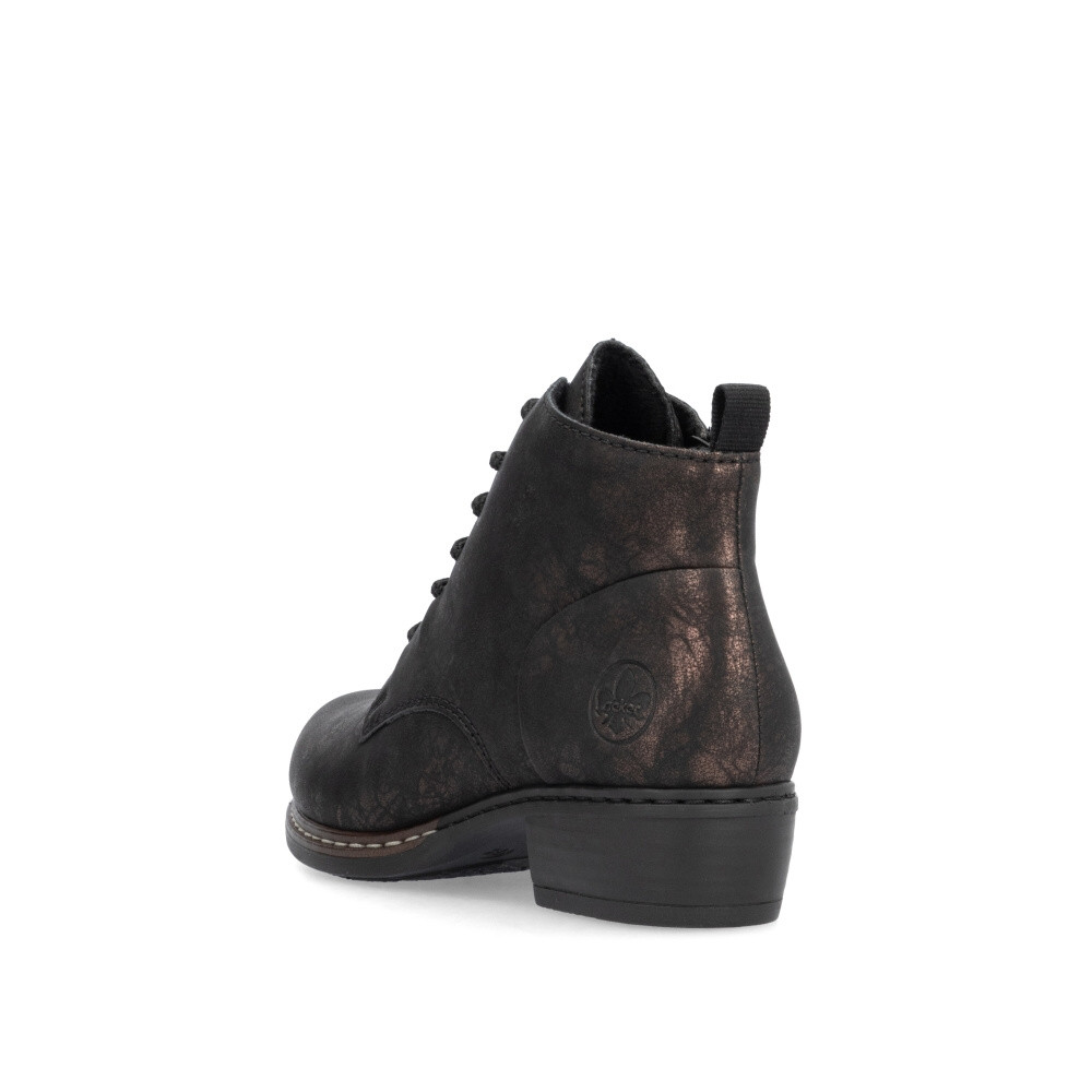 detail Dámska členková obuv RIEKER Y0830-90 čierna W4