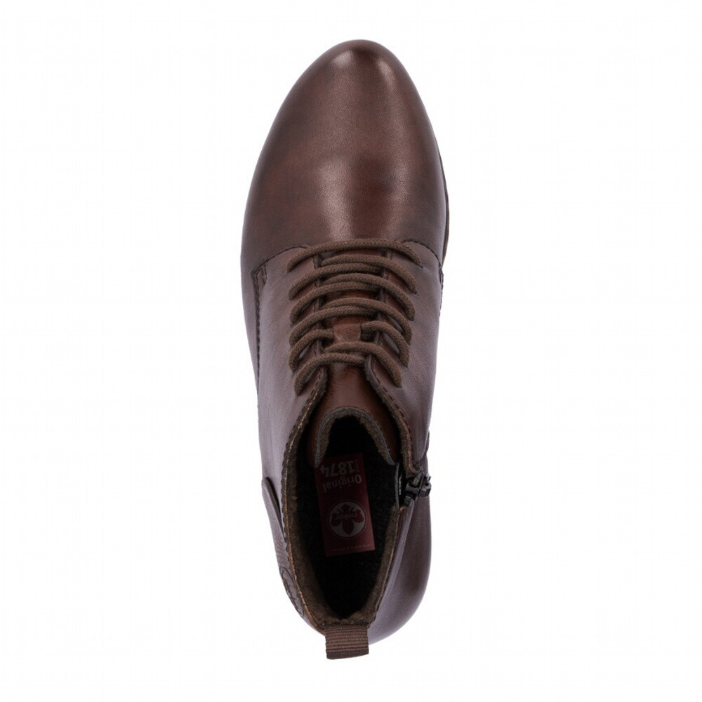 detail Dámská kotníková obuv RIEKER Y2101-25 hnědá W4