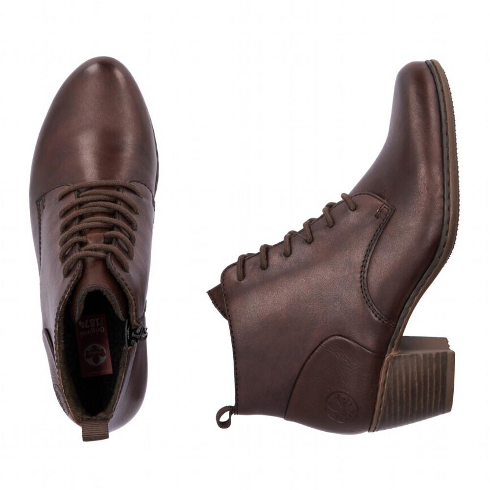 detail Dámská kotníková obuv RIEKER Y2101-25 hnědá W4