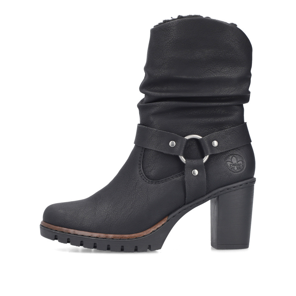 detail Dámská kotníková obuv RIEKER Y2582-00 černá W4