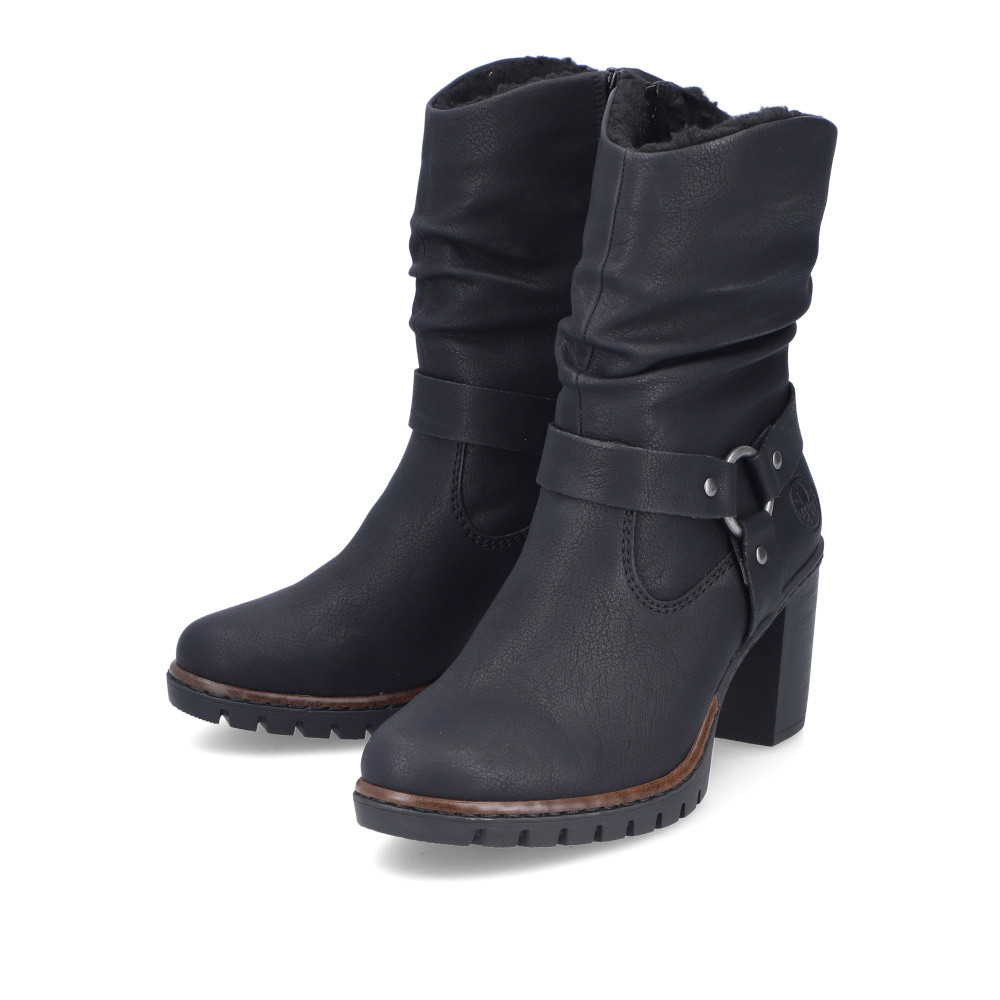 detail Dámská kotníková obuv RIEKER Y2582-00 černá W4