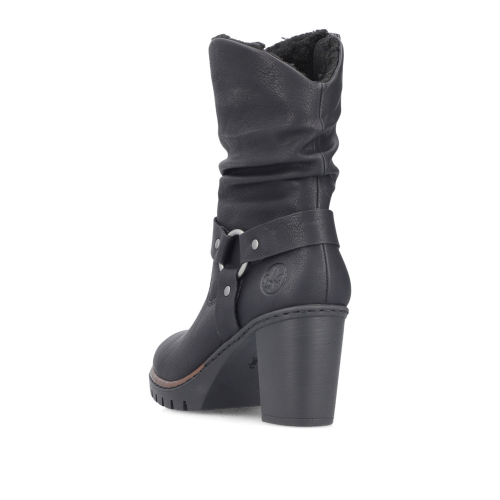 detail Dámská kotníková obuv RIEKER Y2582-00 černá W4