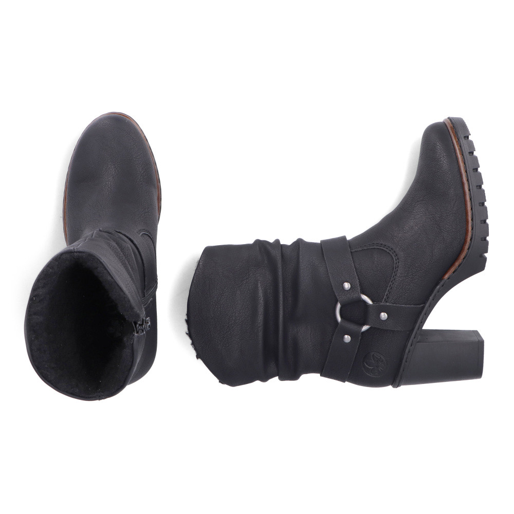 detail Dámská kotníková obuv RIEKER Y2582-00 černá W4