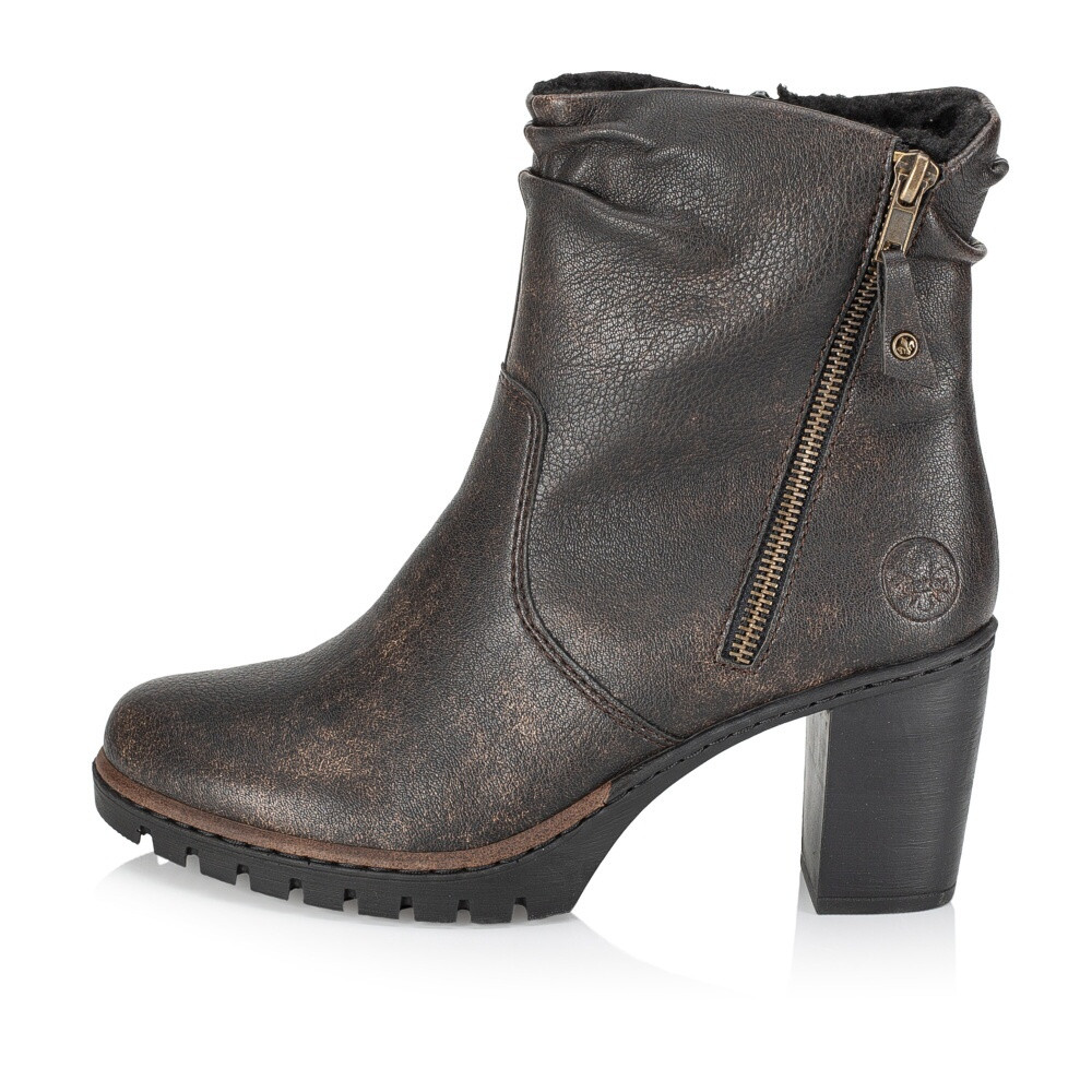 detail Dámská kotníková obuv RIEKER Y2595-25 hnědá W4