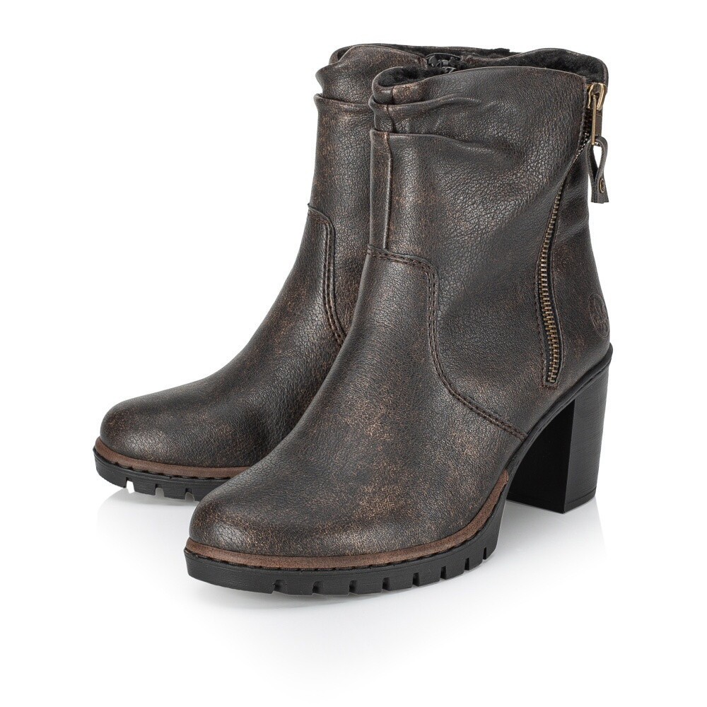 detail Dámská kotníková obuv RIEKER Y2595-25 hnědá W4