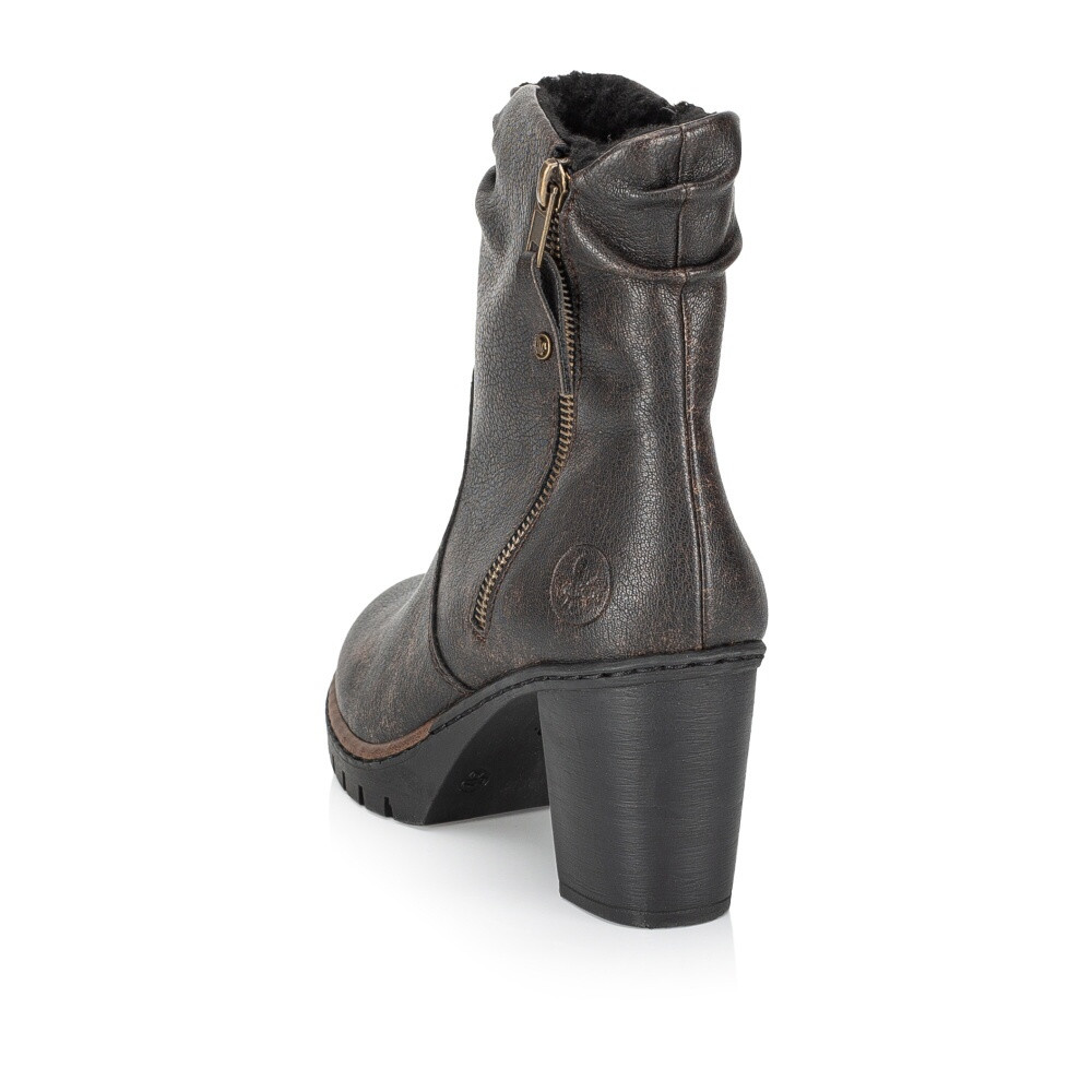 detail Dámská kotníková obuv RIEKER Y2595-25 hnědá W4