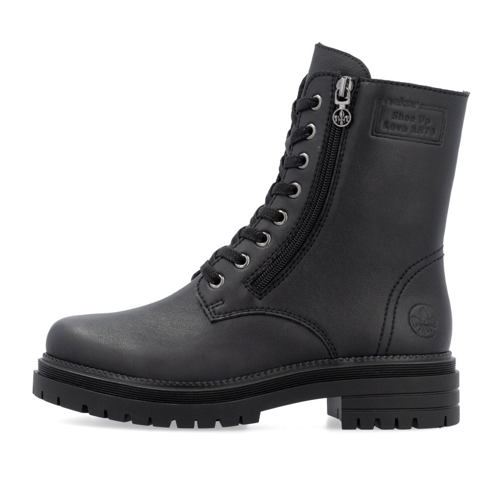 detail Dámská kotníková obuv RIEKER Y3100-00 černá W4