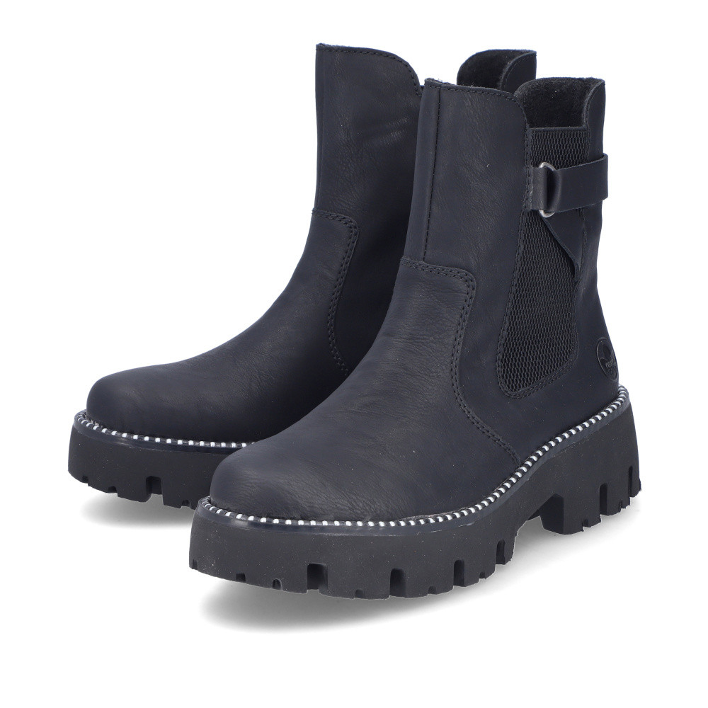 detail Dámská kotníková obuv RIEKER Y3380-00 černá W4