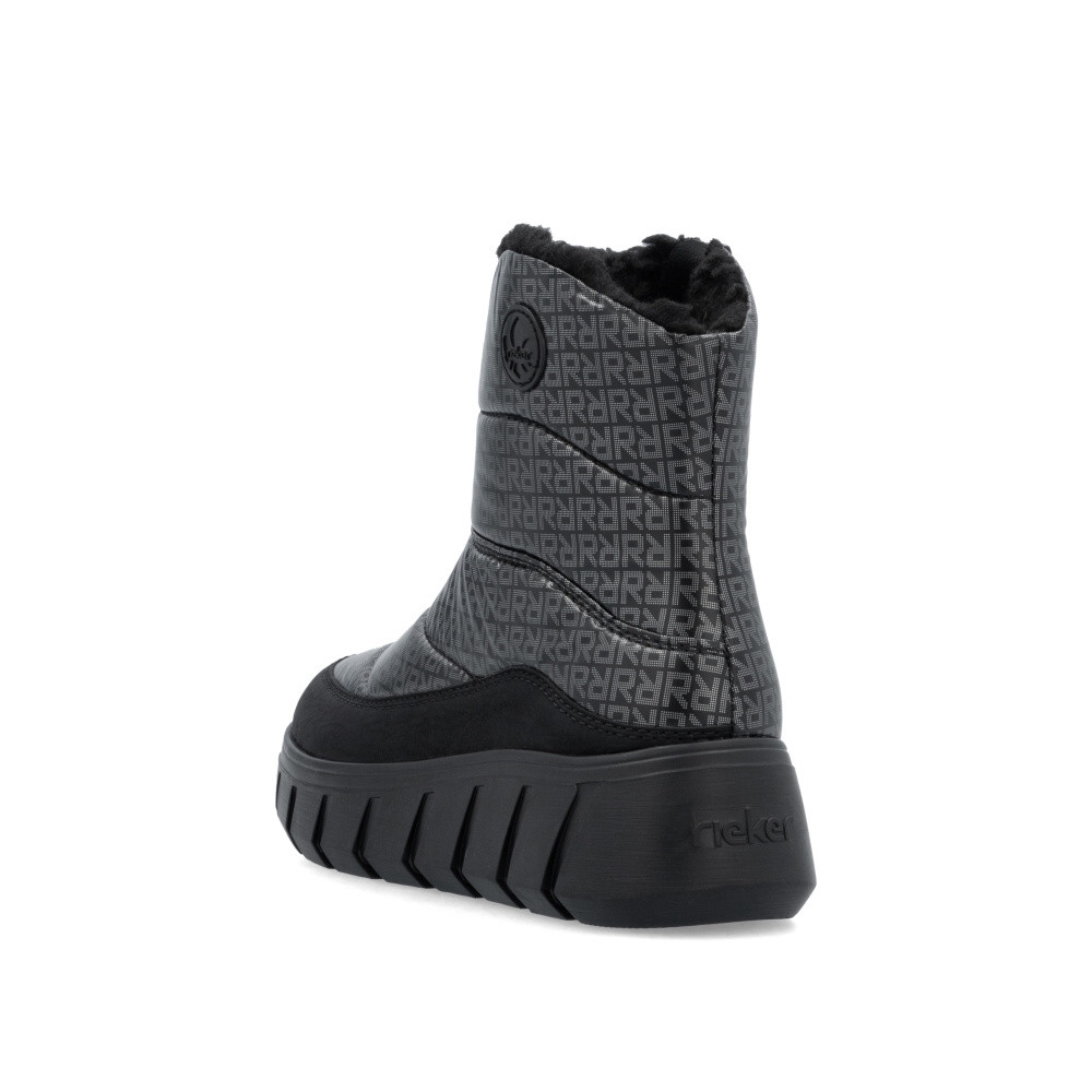 detail Dámská kotníková obuv RIEKER Y3552-00 černá W5