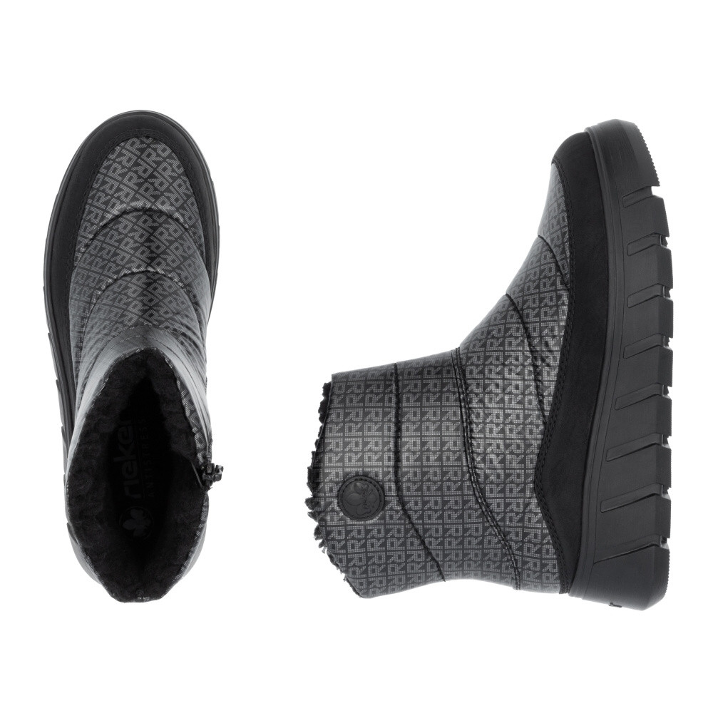 detail Dámská kotníková obuv RIEKER Y3552-00 černá W5