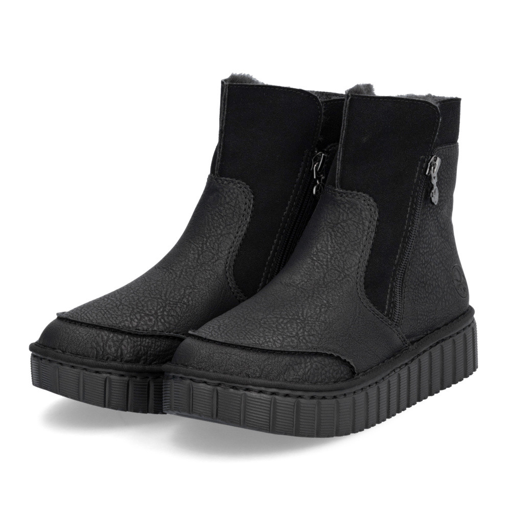 detail Dámská kotníková obuv RIEKER Y8857-00 černá W4