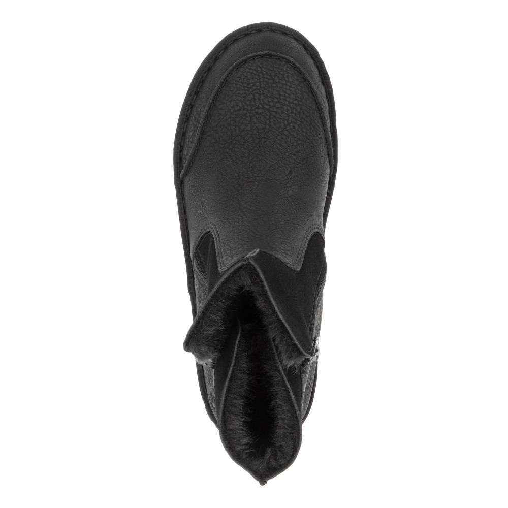 detail Dámská kotníková obuv RIEKER Y8857-00 černá W4