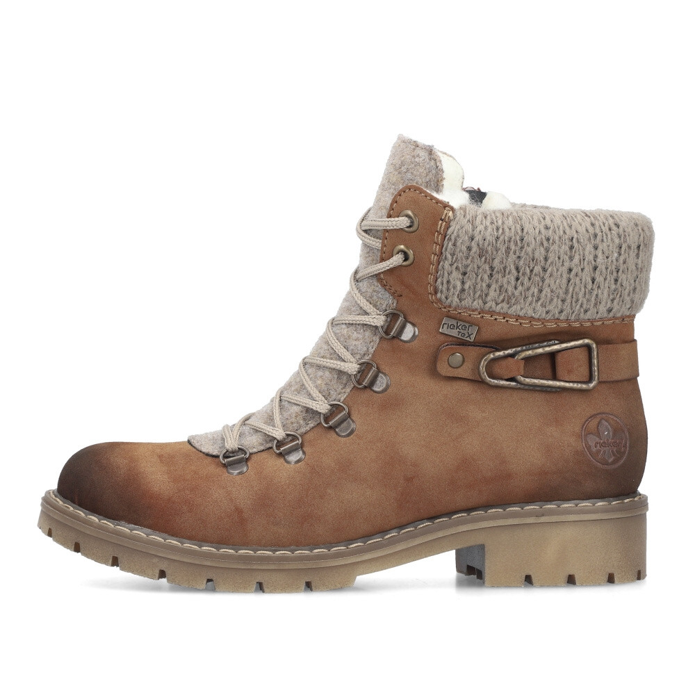 detail Dámská kotníková obuv RIEKER Y9131-24 hnědá W4