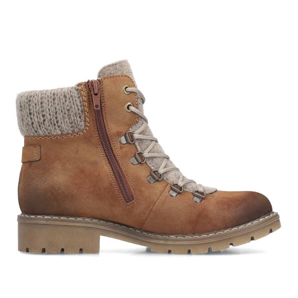 detail Dámská kotníková obuv RIEKER Y9131-24 hnědá W4