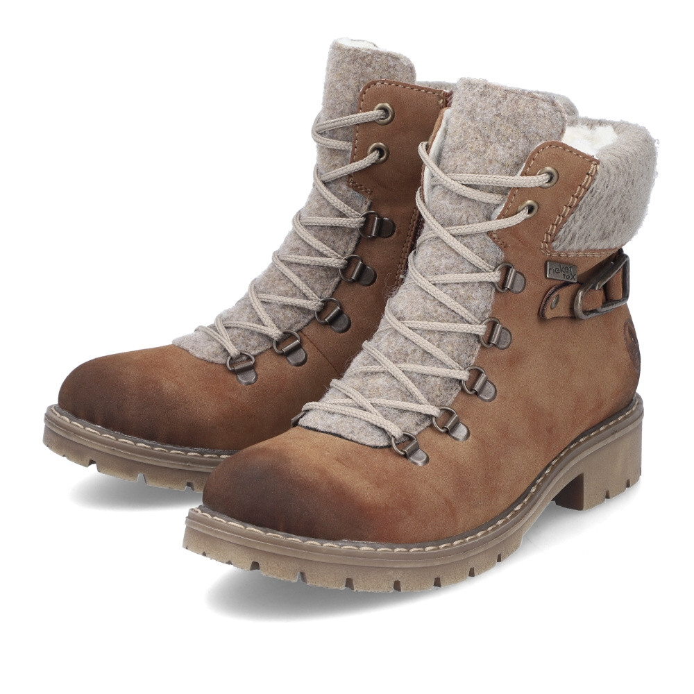 detail Dámská kotníková obuv RIEKER Y9131-24 hnědá W4