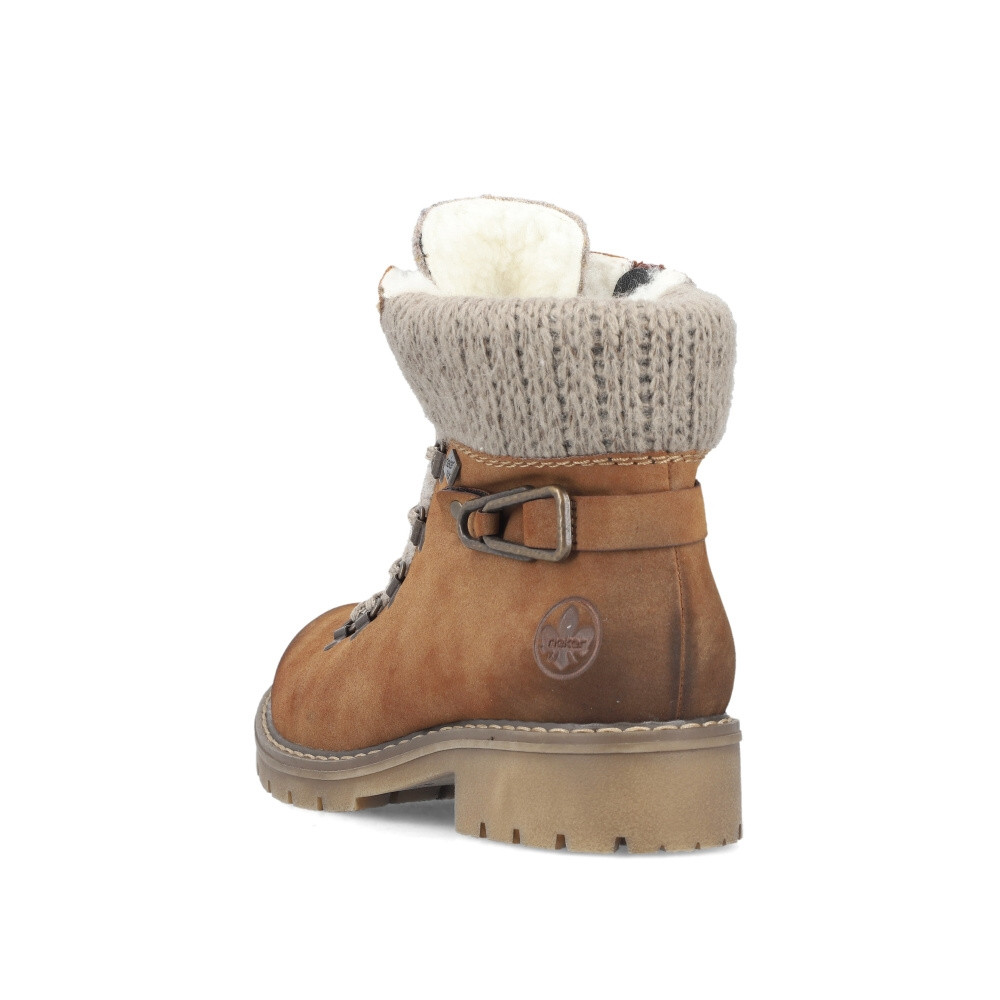 detail Dámská kotníková obuv RIEKER Y9131-24 hnědá W4