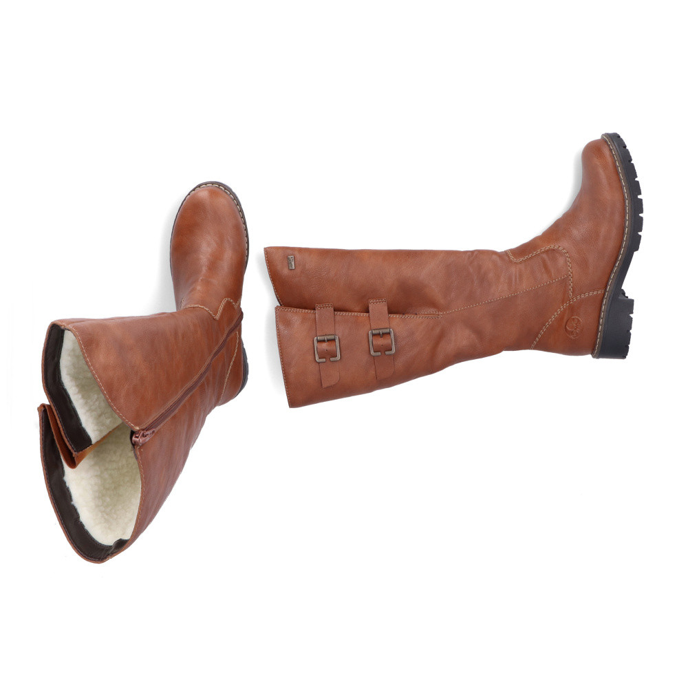 detail Dámské kozačky RIEKER Y9193-22 hnědá W4