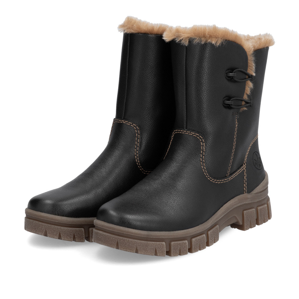 detail Dámská kotníková obuv RIEKER Z1150-00 černá W4