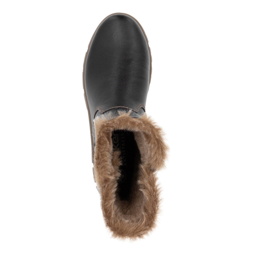 detail Dámská kotníková obuv RIEKER Z1150-00 černá W4